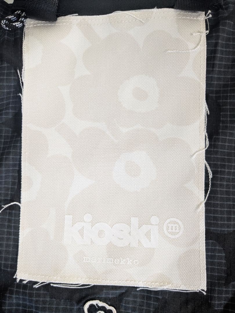 未使用　Marimekko × Kiosk トートバッグ ウニッコ柄 ブラック