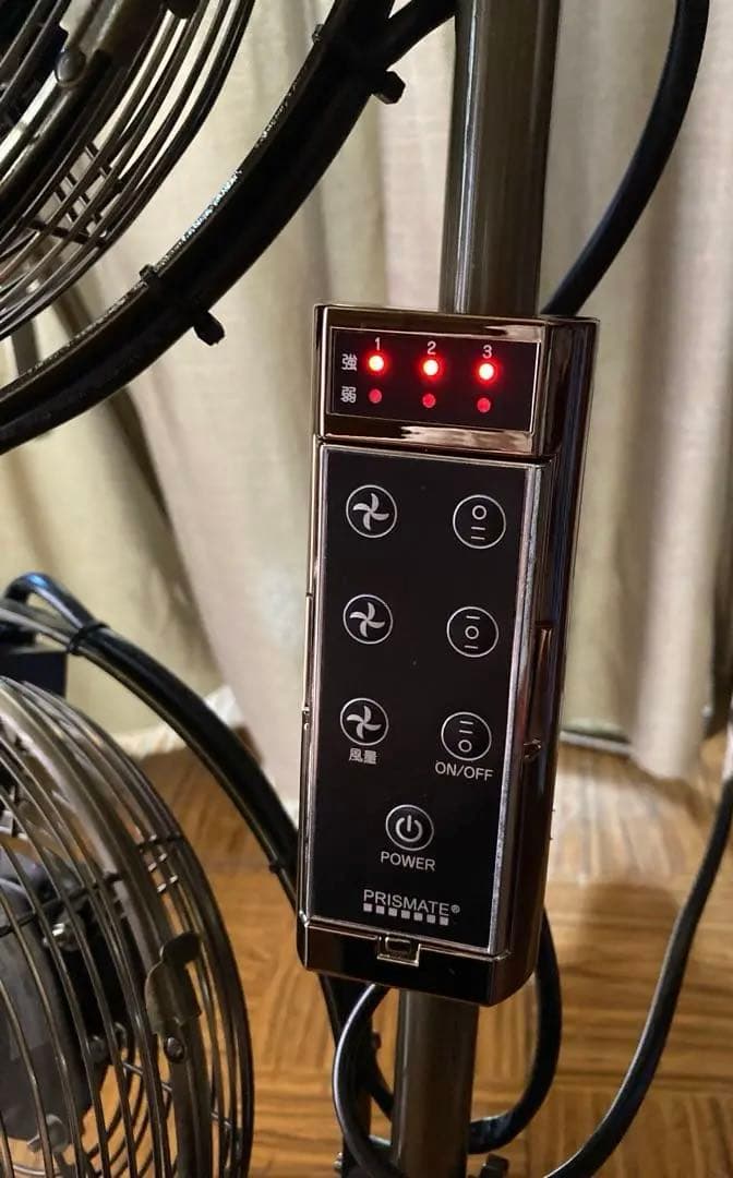 メタルトリプルファン 扇風機 インテリア おしゃれ イエローゴールド 希少品