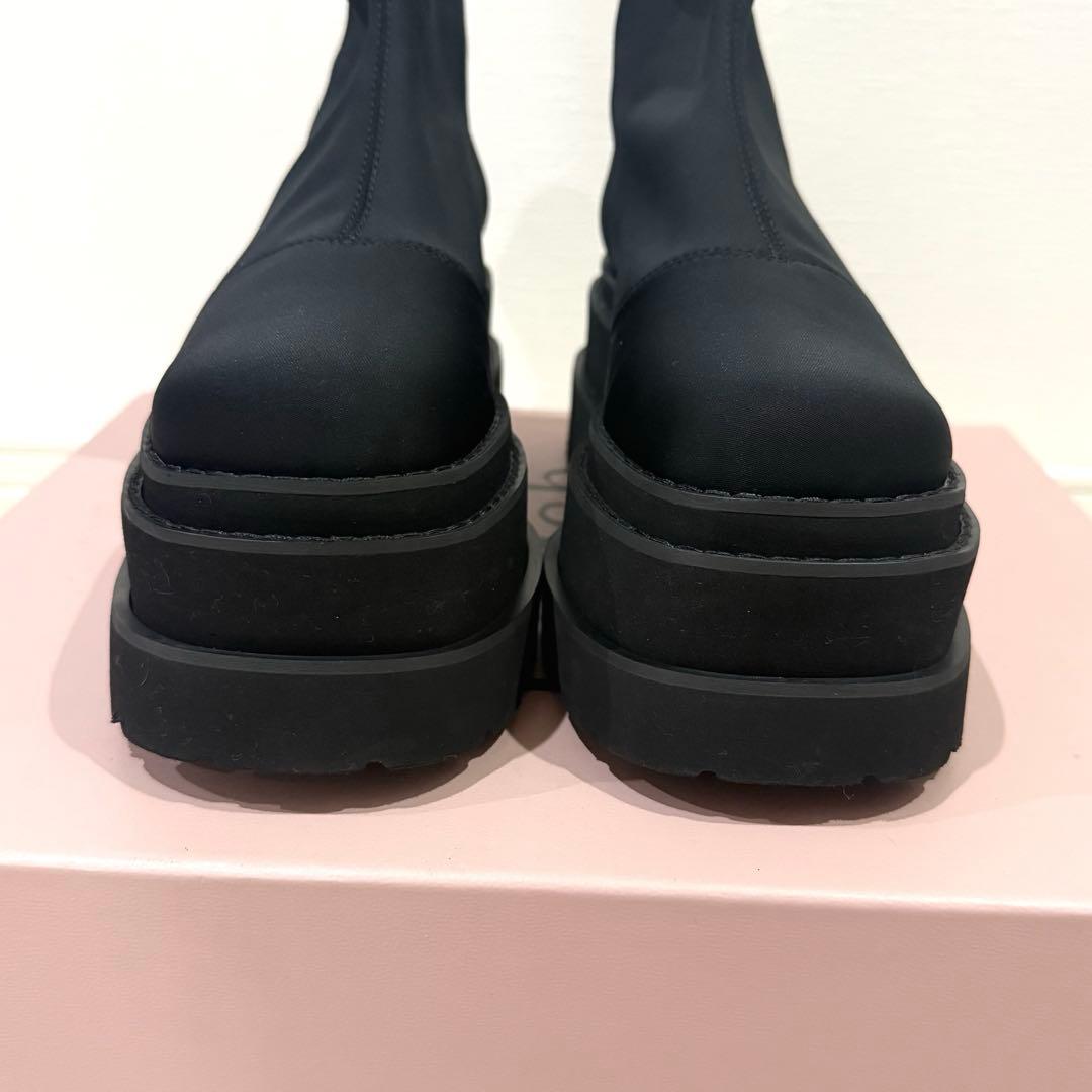 ダーリッチ ウルトラストレッチフラットショートブーツ