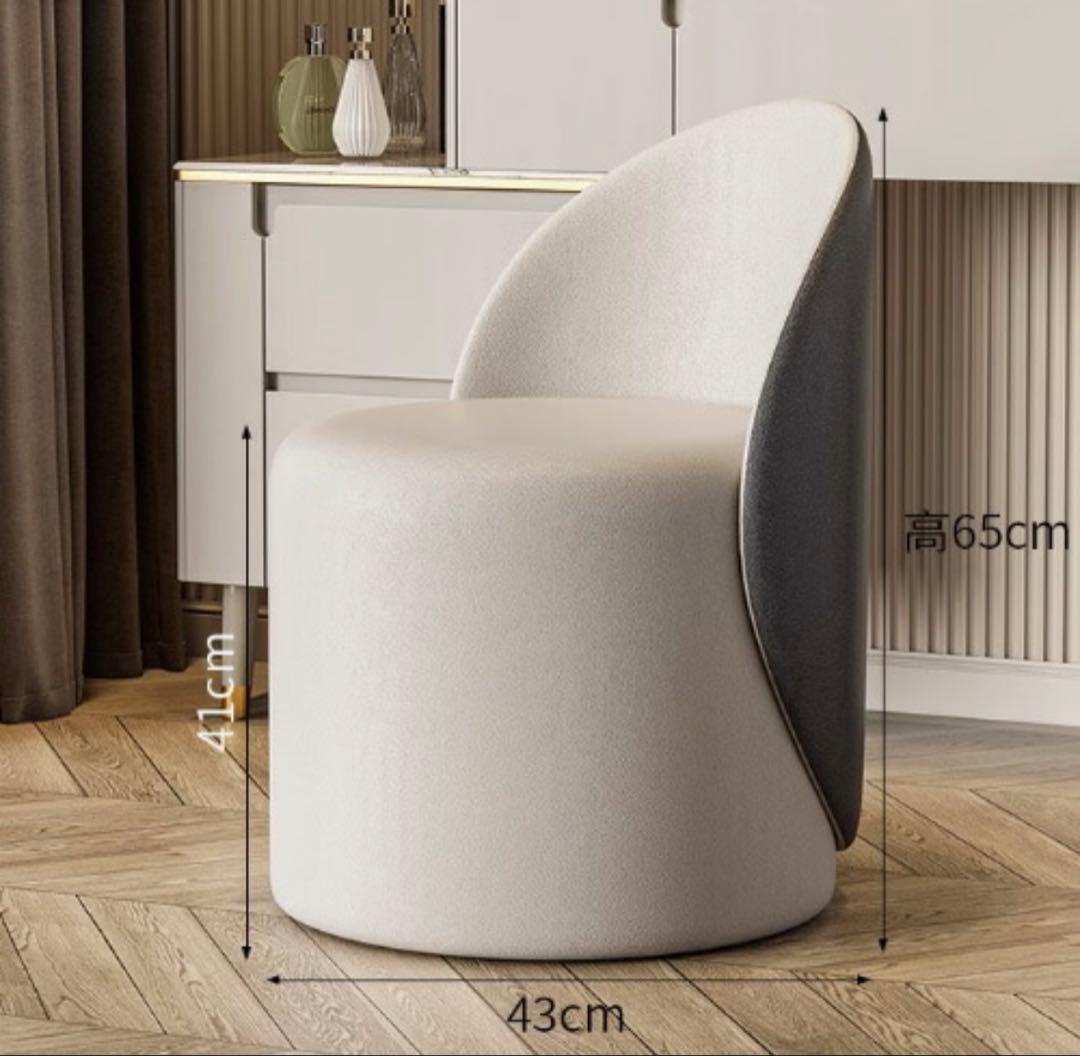 ホワイト 1人掛けソファ 高さ65cm