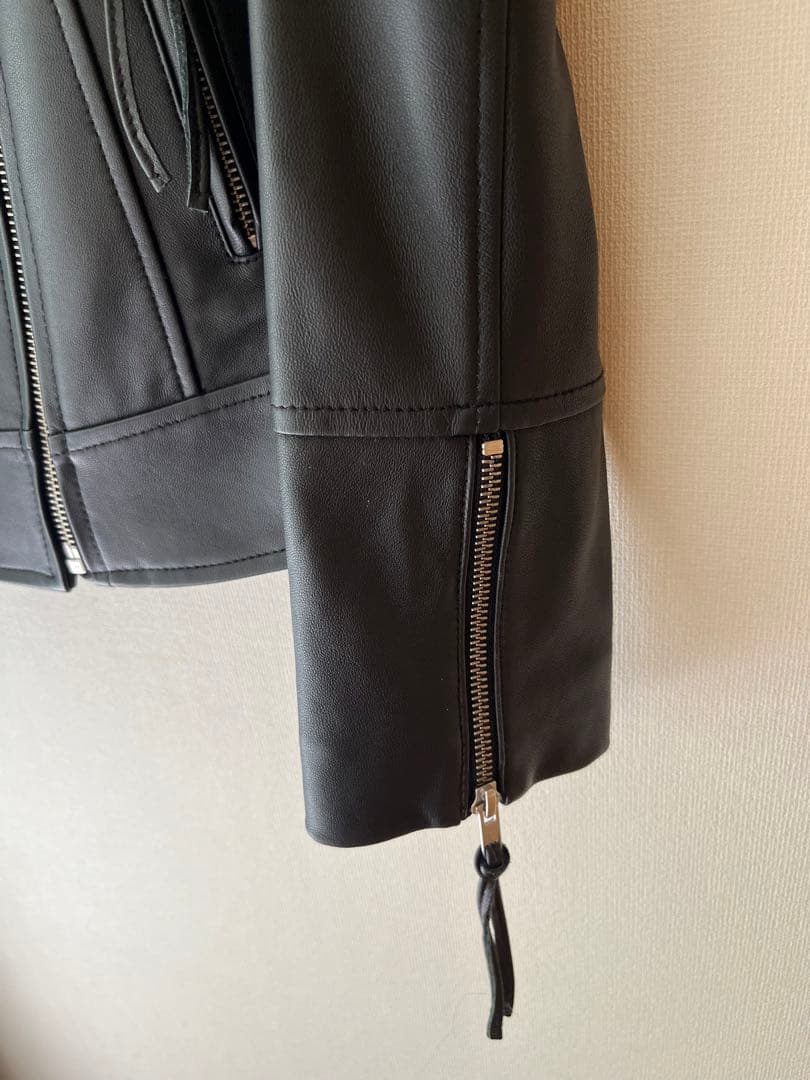 羊革 革ジャン(黒) Sサイズ