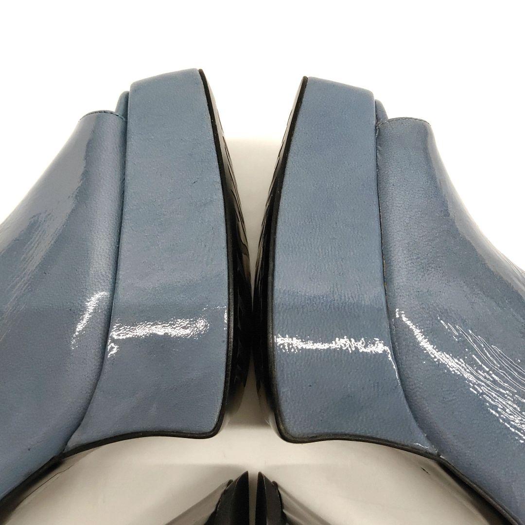 コムデギャルソン × ジョン フルエヴォーグ レザー パンプス 8332