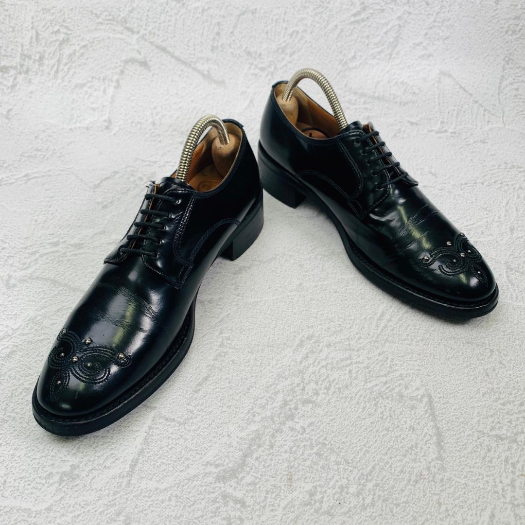 【良品】チャーチ LEAH R シャノン型 スタッズ 黒 35.5 革靴 高級