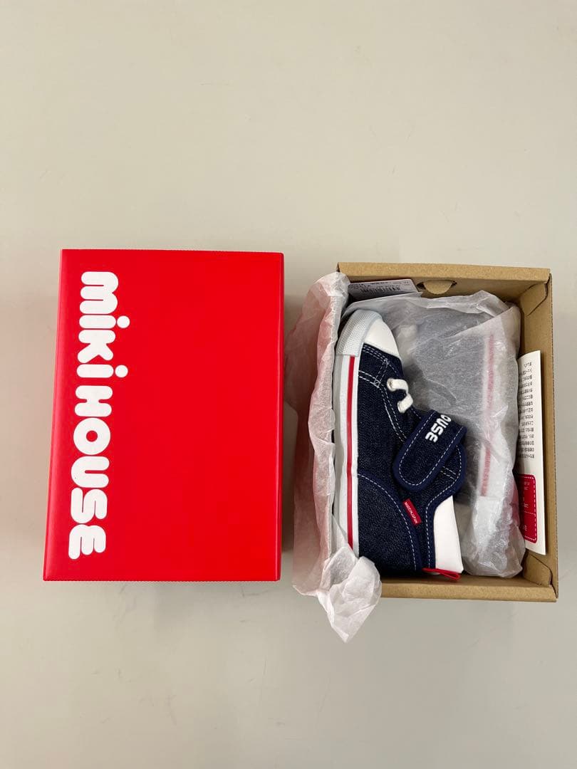 ミキハウス　シューズ　靴　15.5 新品　未使用　タグ付　インディゴブルー