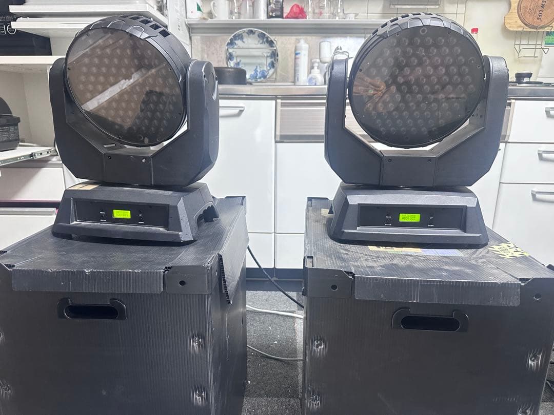 LEDパーライト 2台セット DMX対応 ムービング スポットライト 2台セット