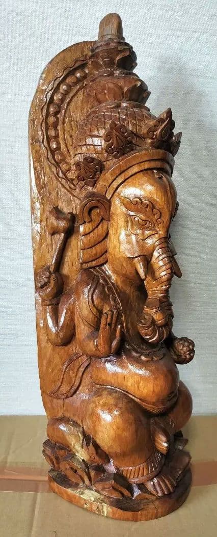 ガネーシャ 木像 ネパール製