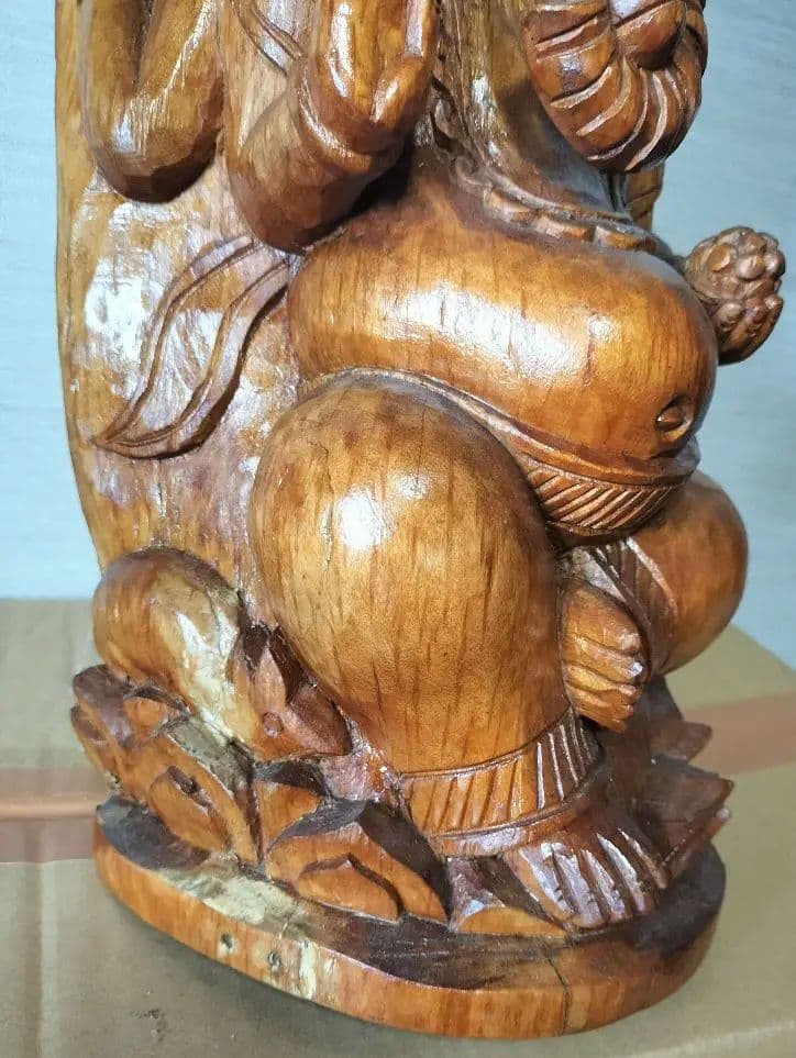 ガネーシャ 木像 ネパール製