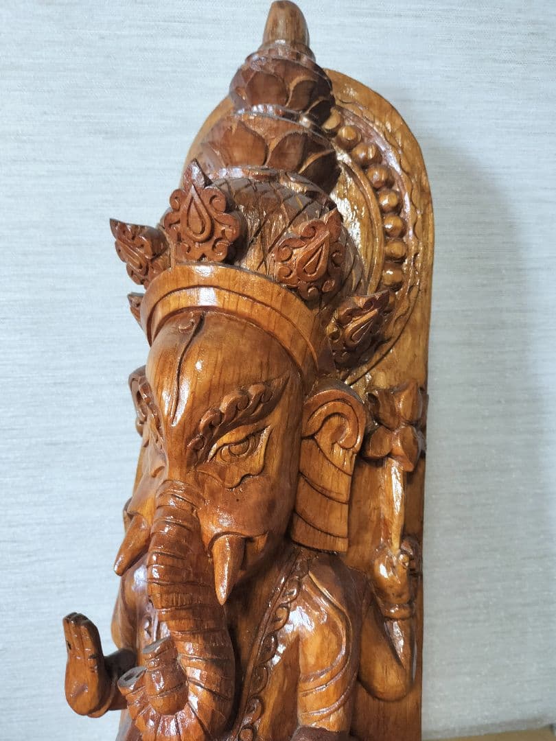 ガネーシャ 木像 ネパール製