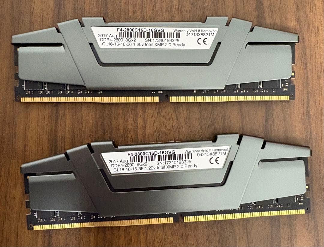 メモリー G.SKILL Ripjaws DDR4 16GB (8GBx2) 2800