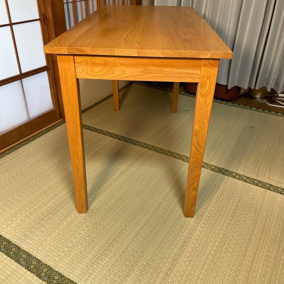 無印良品　オーク材無垢材デスク