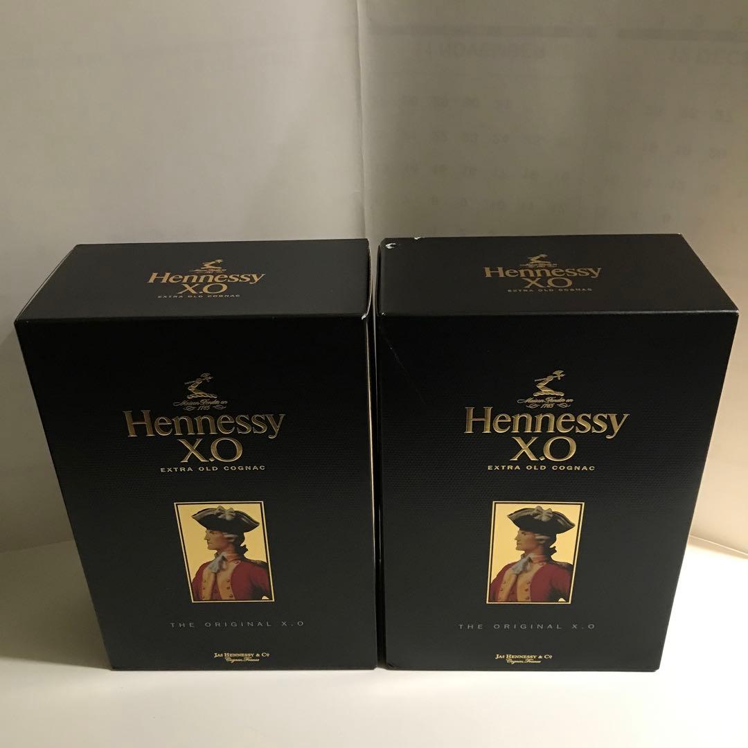 未開栓　モエヘネシーディアジオ社取扱　Hennessy xo 2本セット　古酒