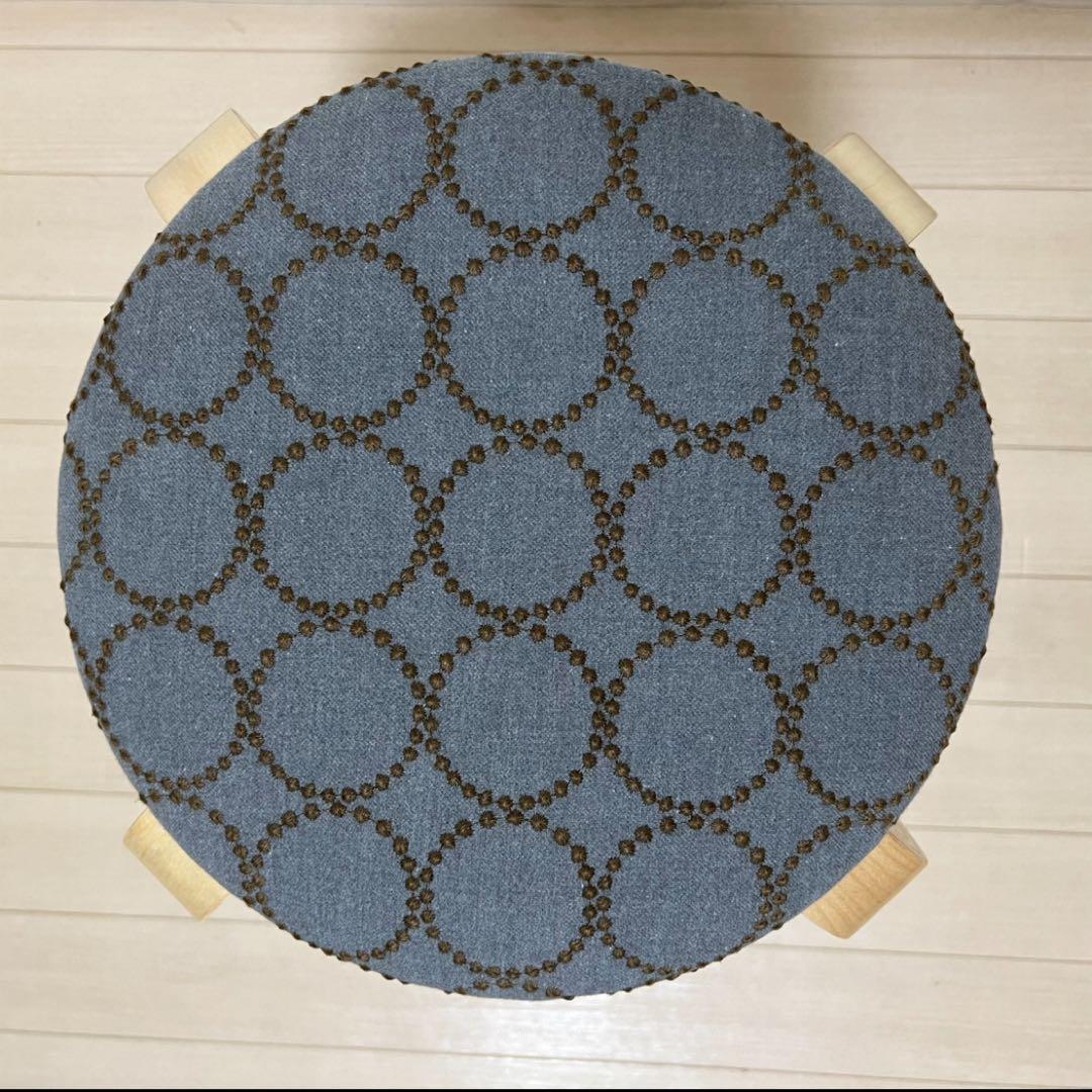 ミナペルホネン スツール タンバリン 丸椅子 【グレー/イエロー】 スタッキング