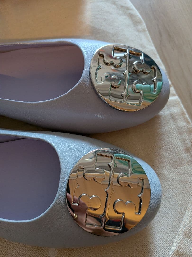 【新品未使用】Tory Burch 薄紫 フラットバレエシューズ