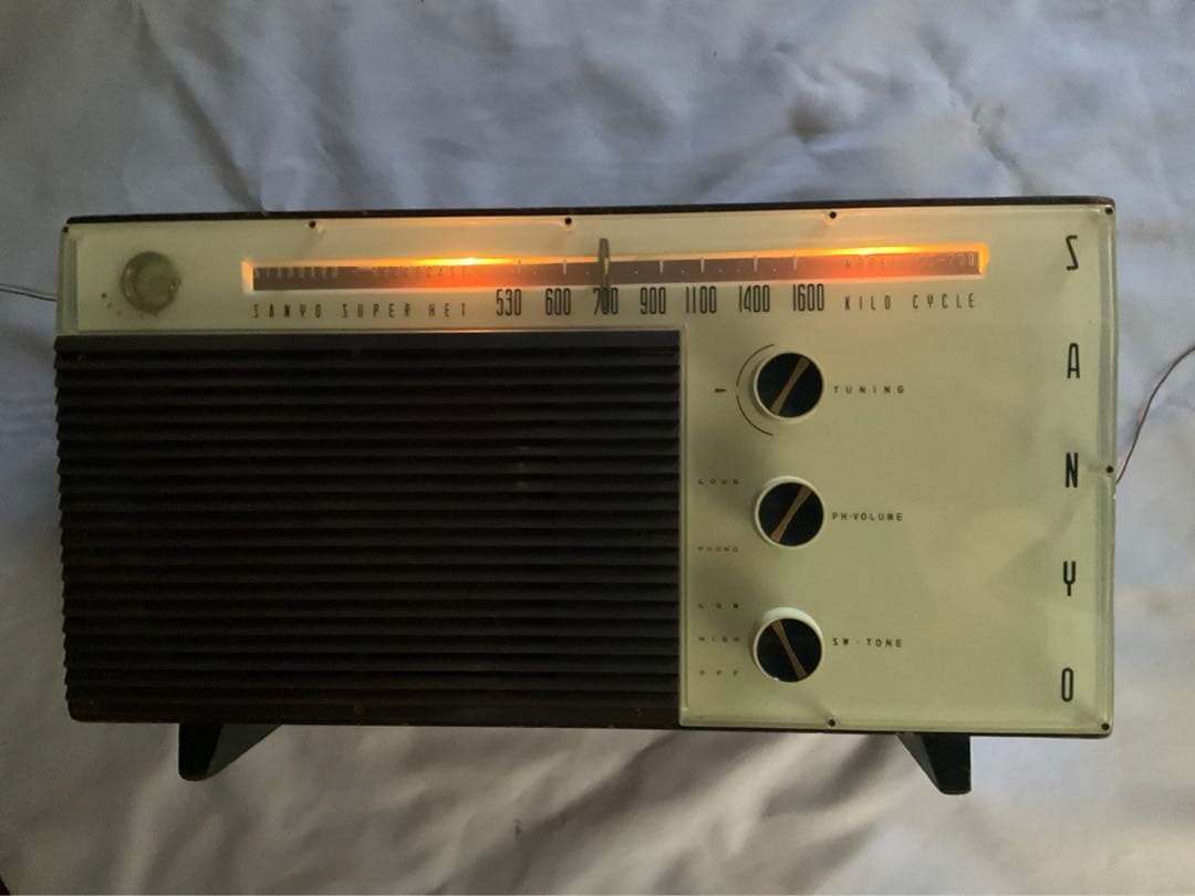 SANYO RADIO SS−200型　マジックアイ付　真空管　稼動品
