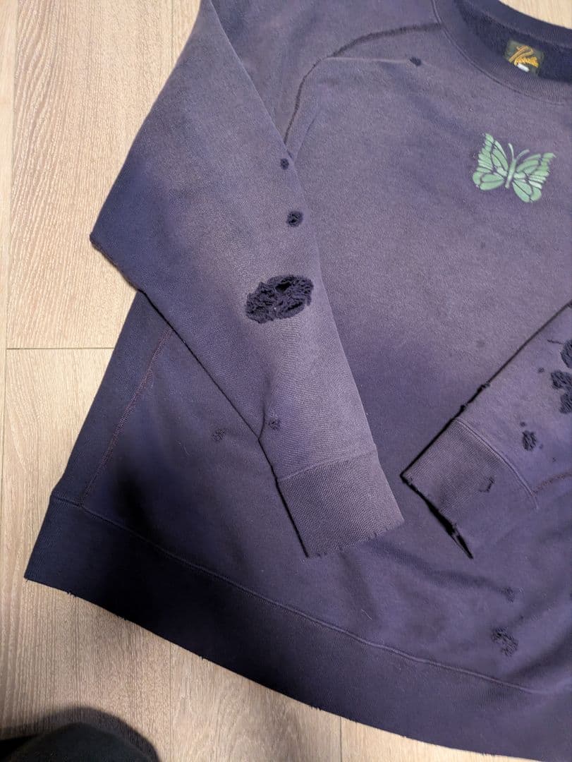 Needles ダメージが加工　トレーナー