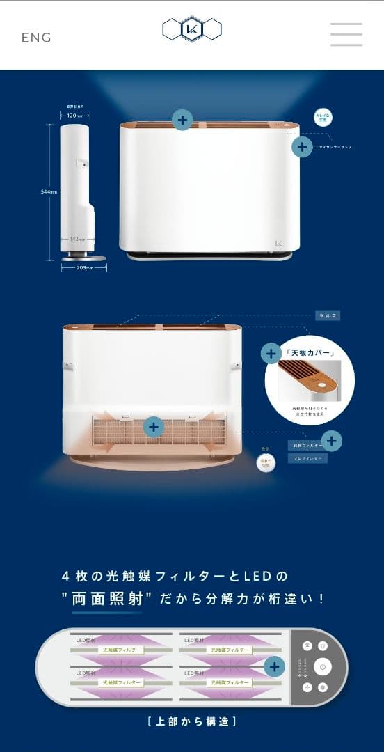 カルテック除菌脱臭機 KL-F01