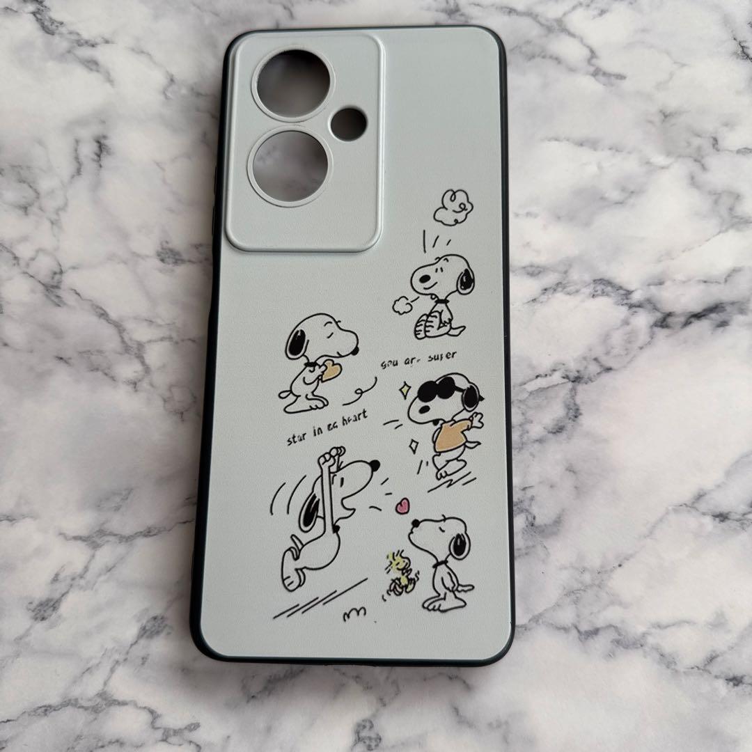 OPPO A79 5G グローグリーン 本体　スヌーピーのケース付き