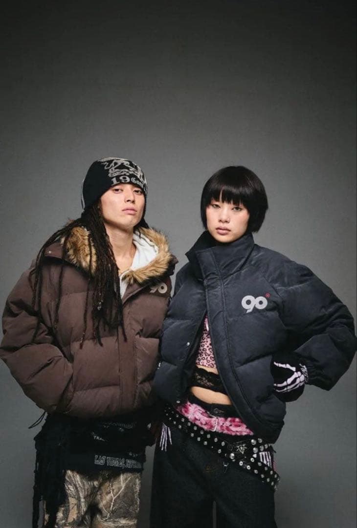 9090 Logo Rich Puffer Jacket パファージャケットM