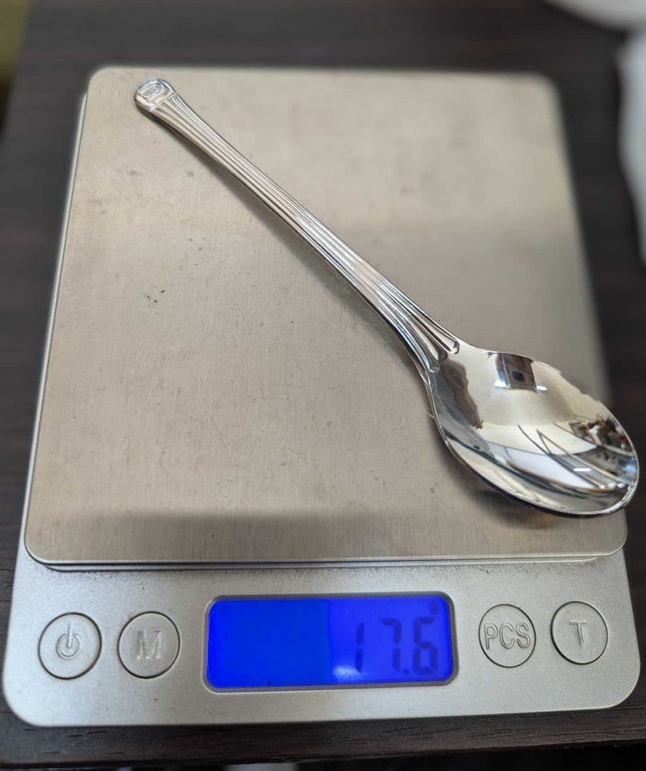 【未使用】 純銀製 スプーン 5本 約88g セット