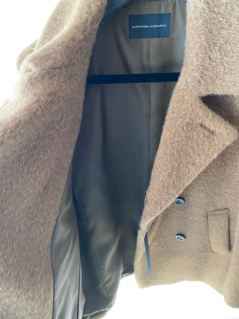 ジャケット・アウター Lounge Lizard ALPCA SHAGGY P COAT BROWN