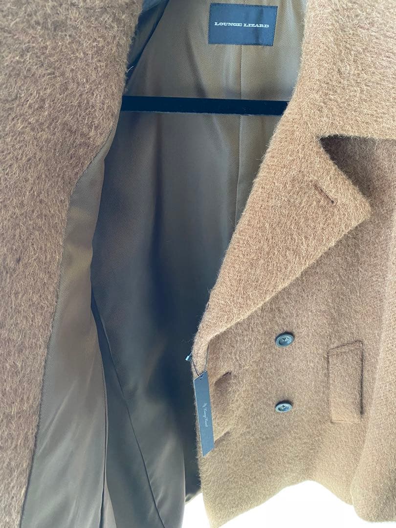 ジャケット・アウター Lounge Lizard ALPCA SHAGGY P COAT BROWN
