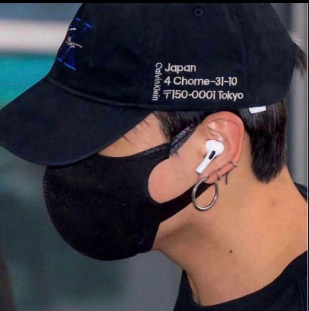   原宿　カルバンクライン　限定 キャップ　グク　着用