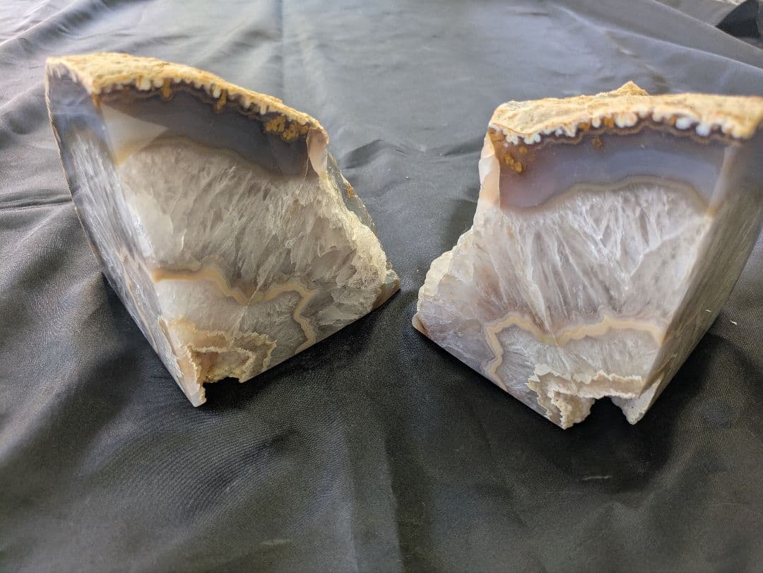 特大メノウブックエンド6,1ｋｇ