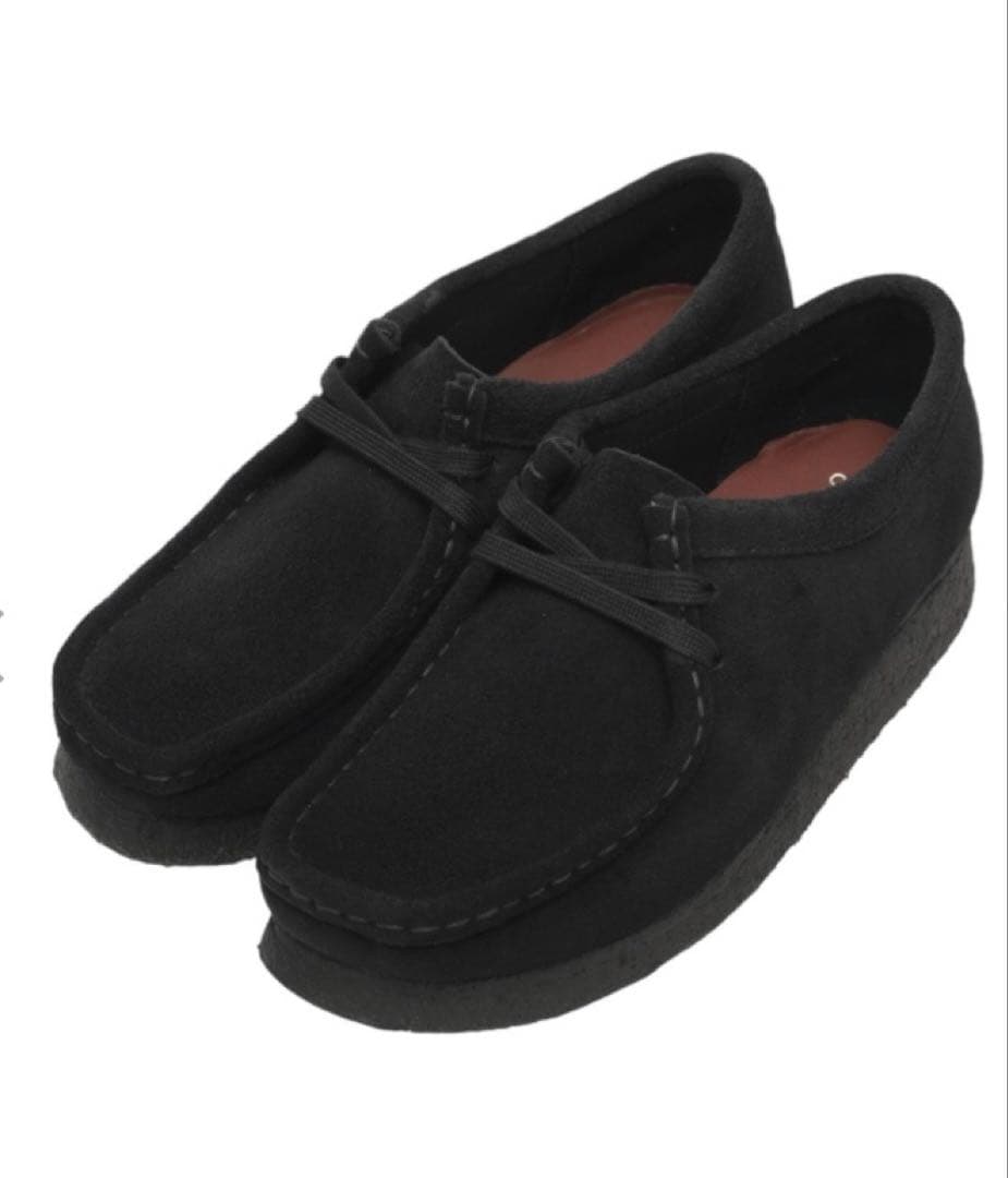 【新品】Clarks クラークス Wallabee ブラック23cm ワラビー