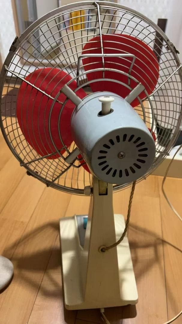 National F-30CG 扇風機 赤と白