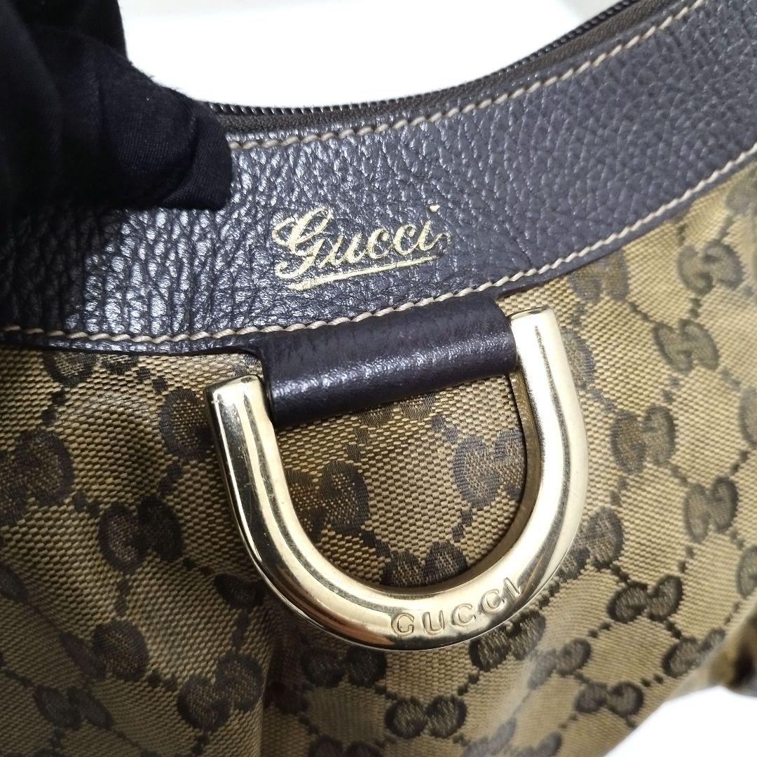 グッチ　アビー　ワンショルダーバッグ　ハンドバッグ　GG　肩掛け　キャンバス
