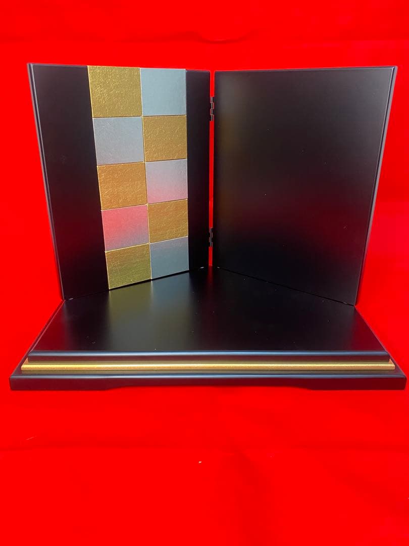 東京久月　五月人形　兜飾り平飾りセット　正絹糸　コンパクトサイズ