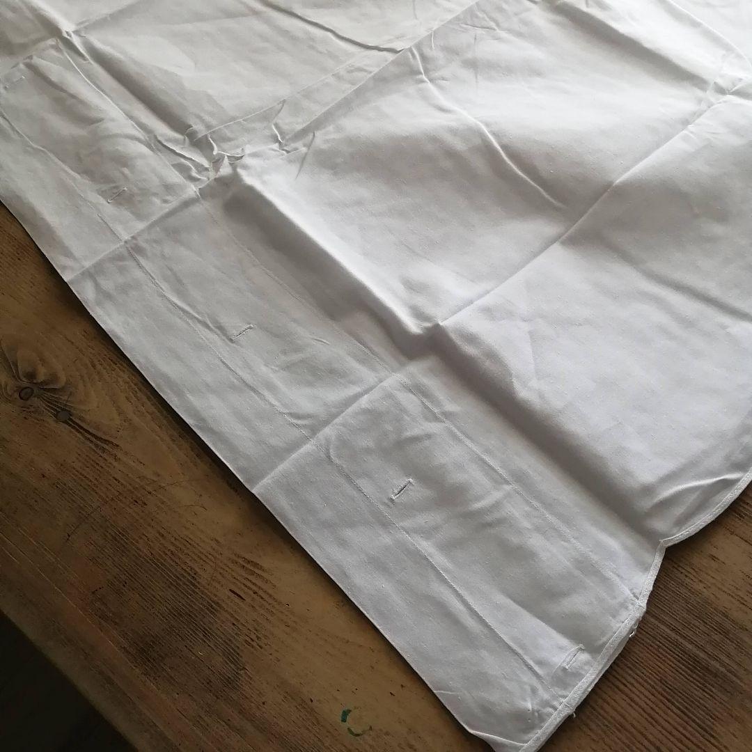 イギリスヴィンテージ　シャワーカーテン　カットワーク　間仕切りカーテン