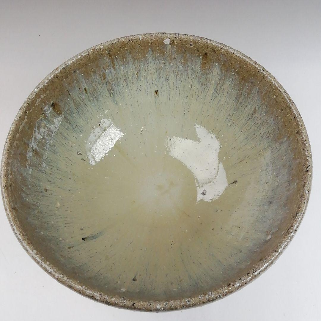 Ｔ４２０　茶碗　『唐津茶碗』『鏡山窯　井上東也 造』　共箱　抹茶碗　茶道具