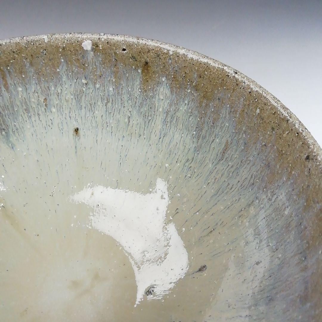 Ｔ４２０　茶碗　『唐津茶碗』『鏡山窯　井上東也 造』　共箱　抹茶碗　茶道具