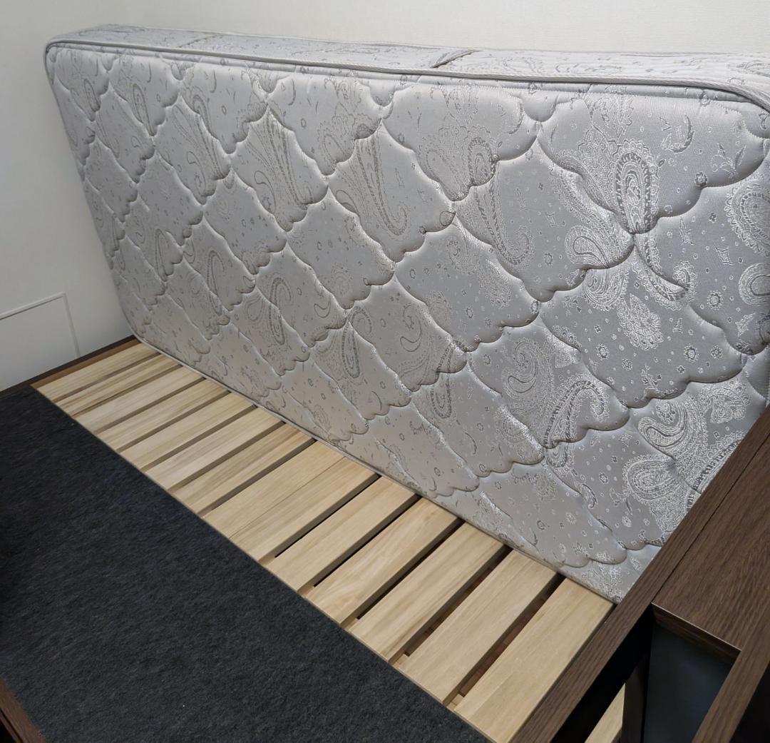 状態良好 シモンズ シングル マットレス＋ベットフレーム　セット配送