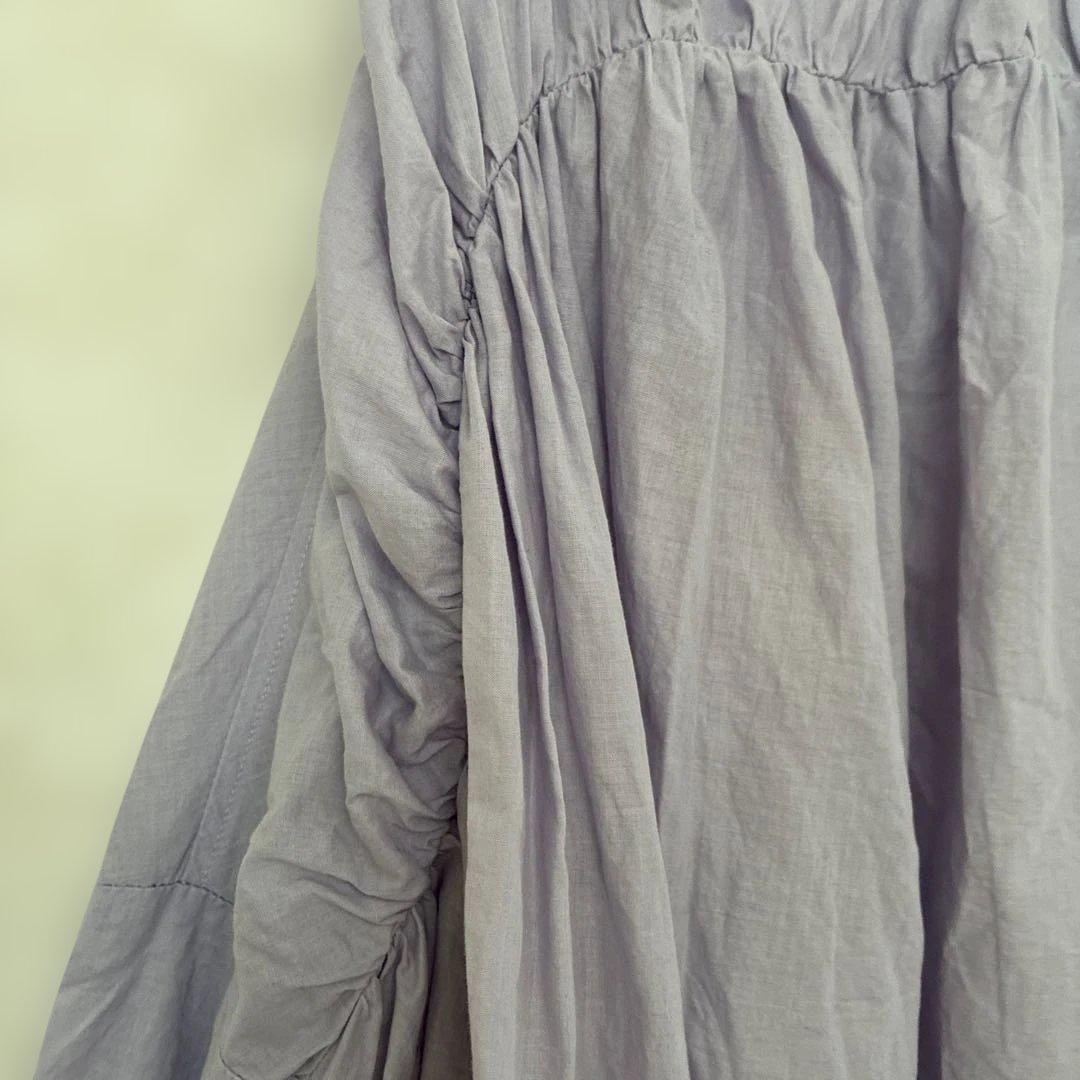 なっとうまきまき 美品mizuiroind バックギャザー シャツ バンド