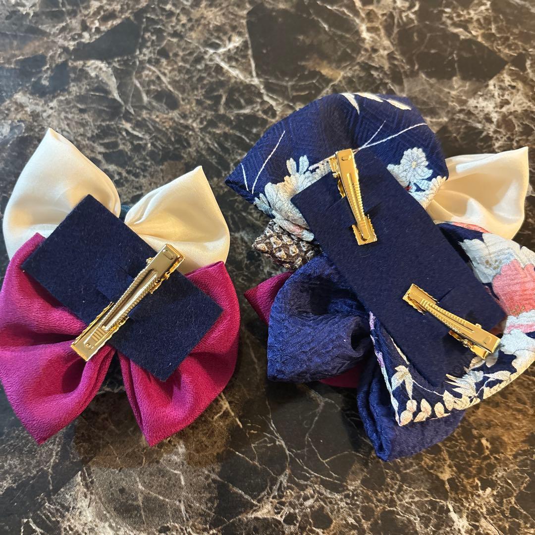 みーさま 4点 髪飾り ヘッドドレス 着物リメイク 七五三 753