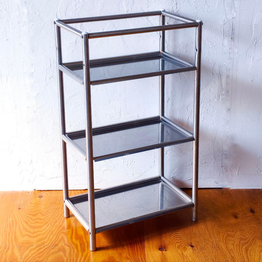 OLD IKEA　ステンレス　シェルフ　ラック　ワゴン　4WAY　オールドイケア