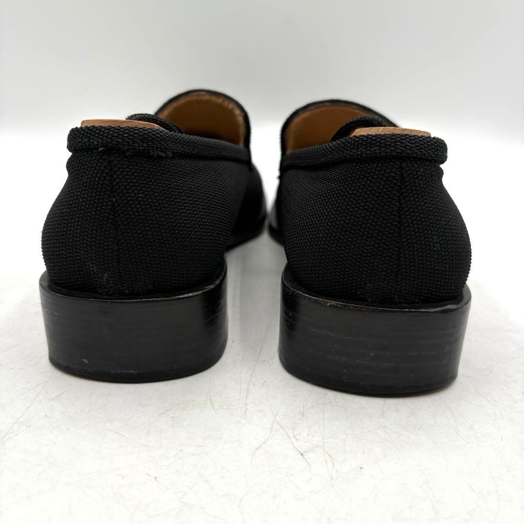 大人気✨ GUCCI ファブリック ヒール ローファー 【36C】 黒 Gロゴ