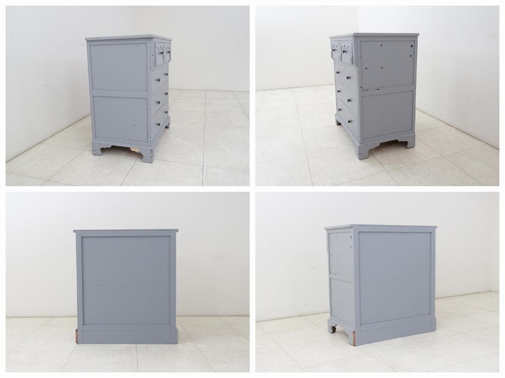 イギリスアンティーク ドレッシング チェスト シャビーシック ペイント ドロワー