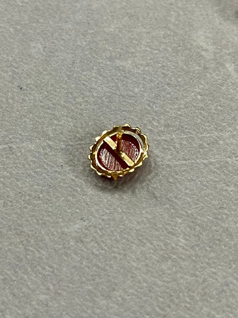 K14 ゴールド 地中海珊瑚 コーラル 14金 ピンブローチ CORAL