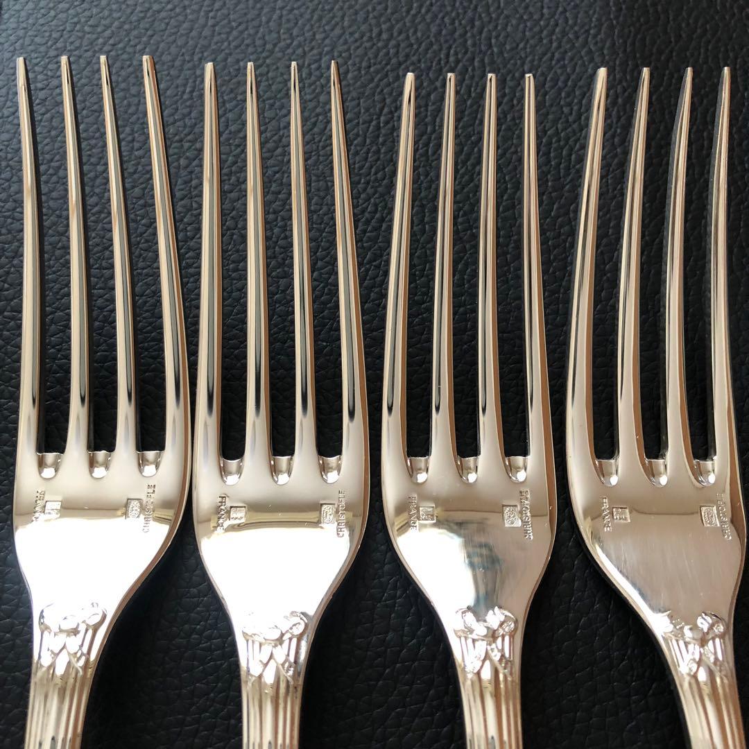 美品クリストフル　リュバン　テーブルナイフ、フォーク、スプーン計12点