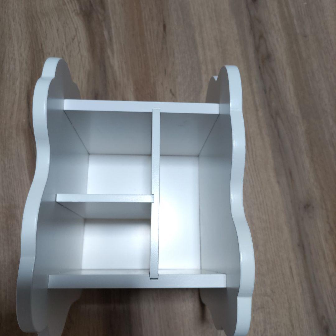 超レア　美品　2006年製　ハローキティリモコンラック＆収納BOX　木製　回転式