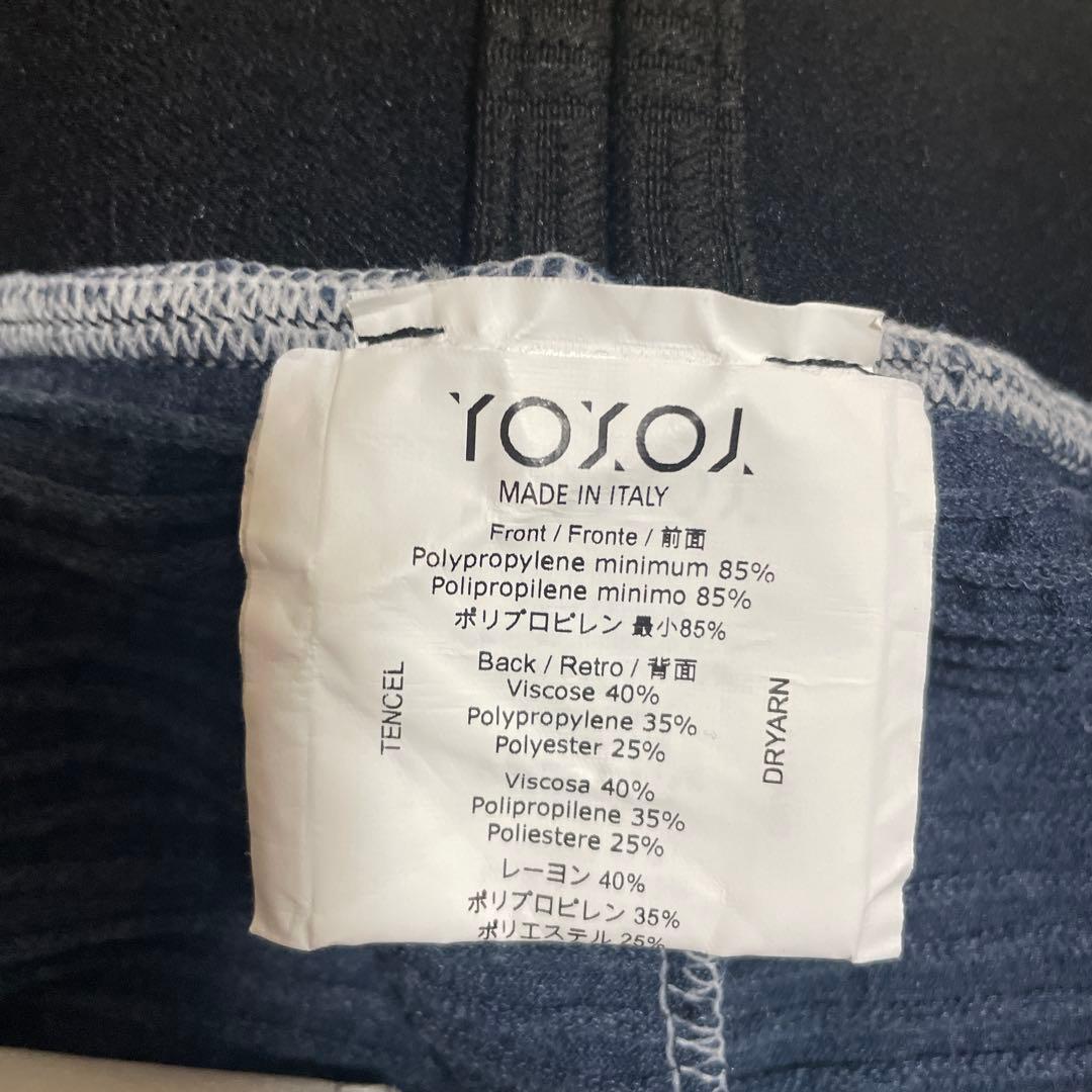 YOXOIテニスウェアセットアップ ホワイト/ネイビー サイズメンズM