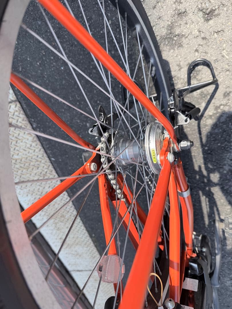 大阪府　ブリヂストン　 電動アシスト自転車 オレンジ