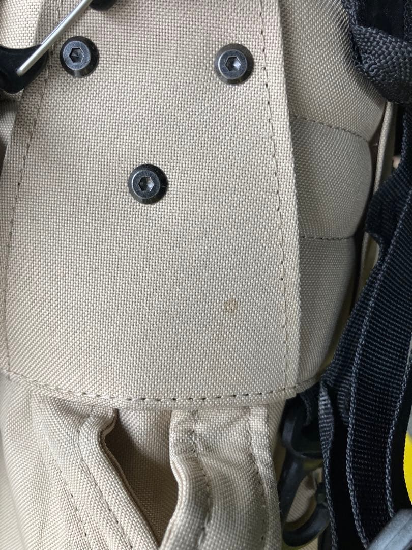 JONES ベージュ ナイロン ゴルフバッグ スタンド付き