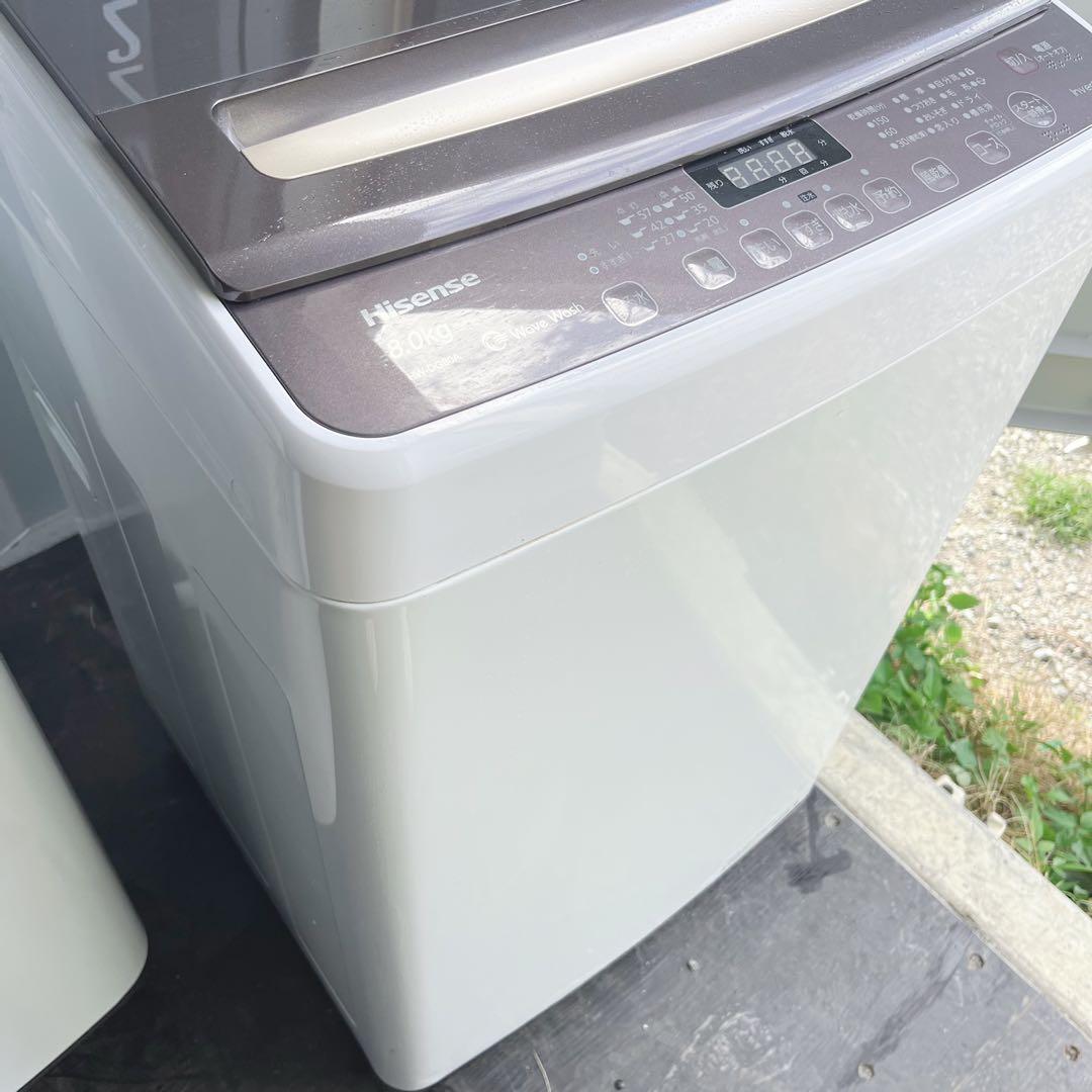302取付無料！インバーター搭載 高性能おしゃれインテリア8kg洗濯機