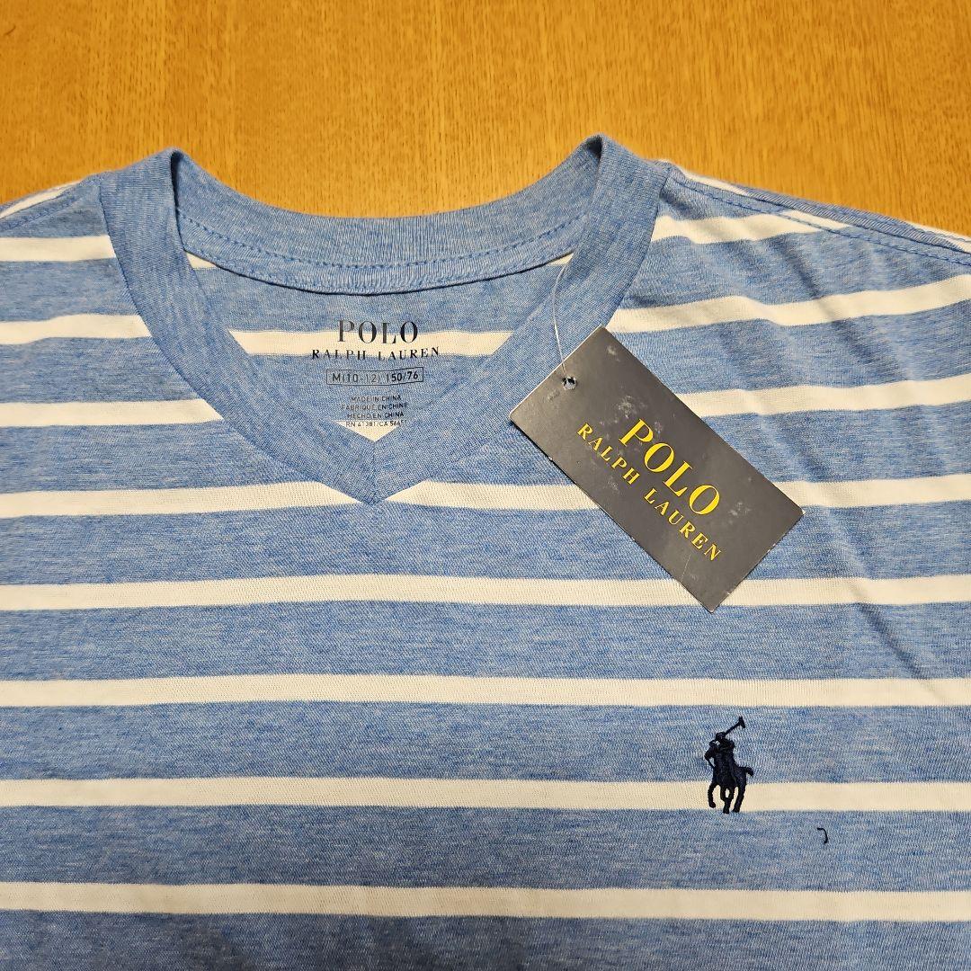 Polo Ralph Lauren VネックTシャツ M (10-12)150㎝