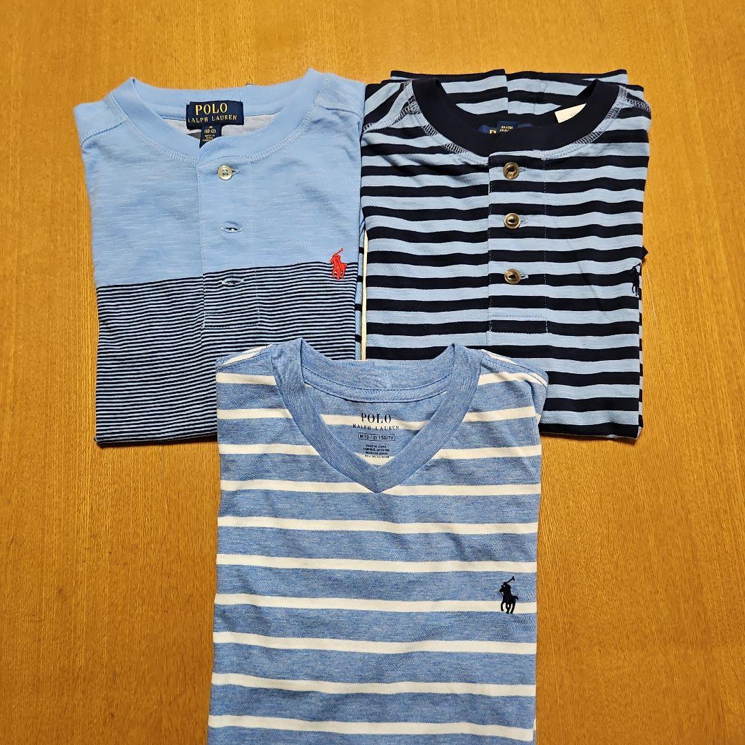 Polo Ralph Lauren VネックTシャツ M (10-12)150㎝