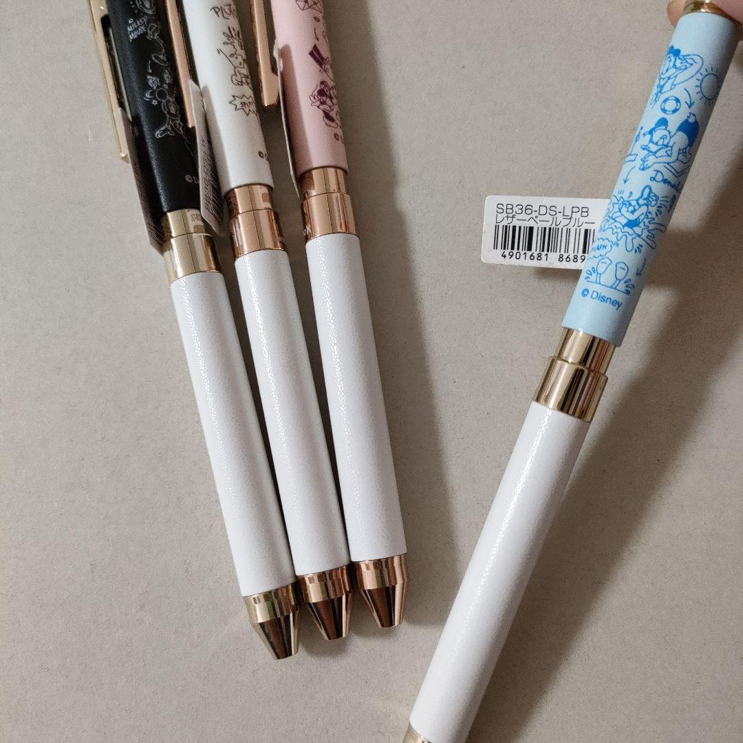 限定　ディズニー　シャーボX レザー　 4本　ボールペン 軸のみ